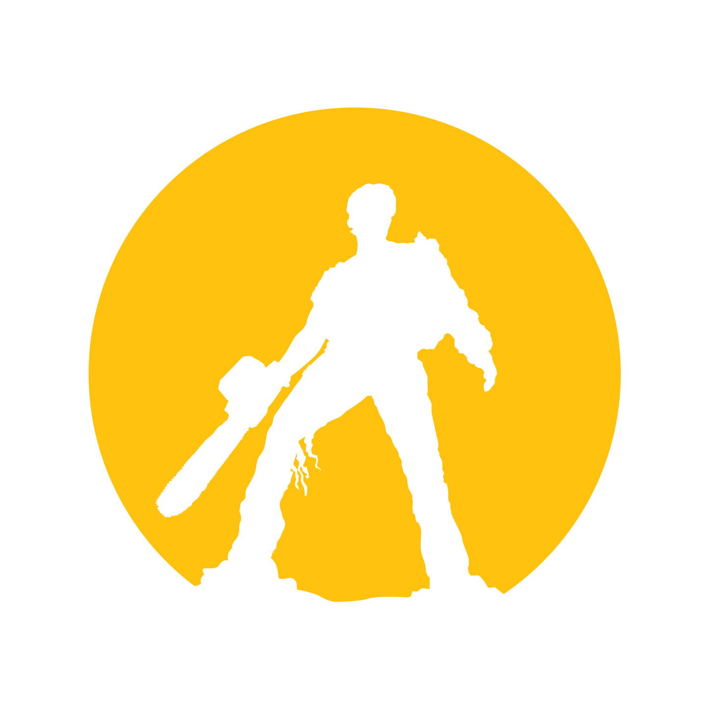 Evil Dead Ash with Chainsaw in Circle