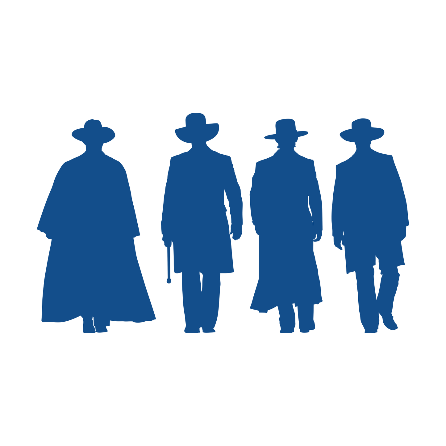 Tombstone Walking Silhouettes