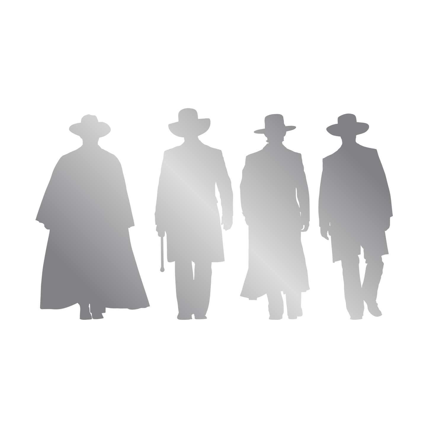 Tombstone Walking Silhouettes