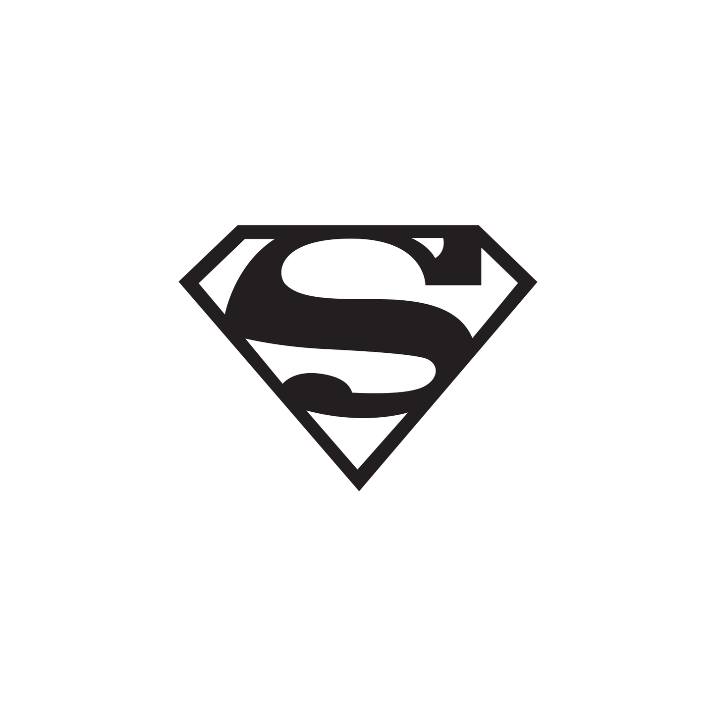 DC Comics Superman Logo ONE COLOR