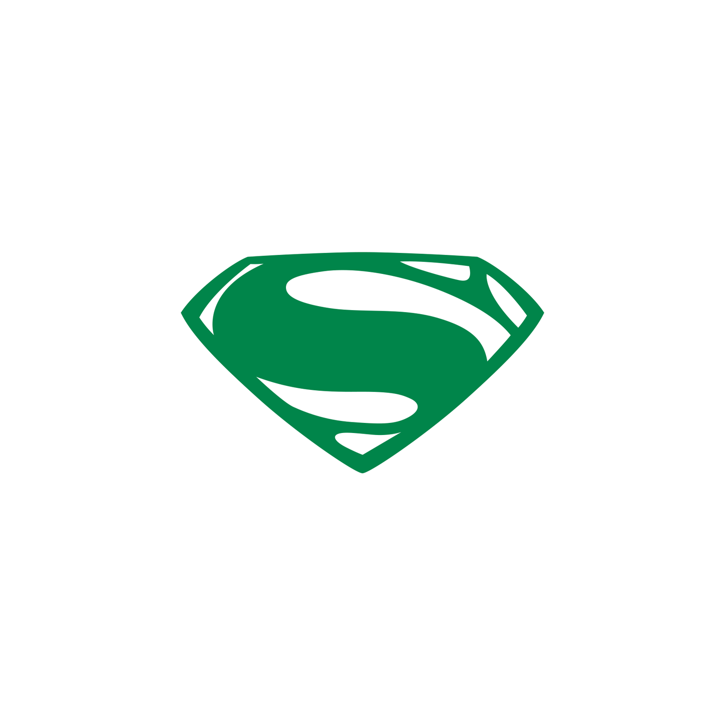 DC Comics Superman Man of Steel Logo ONE COLOR