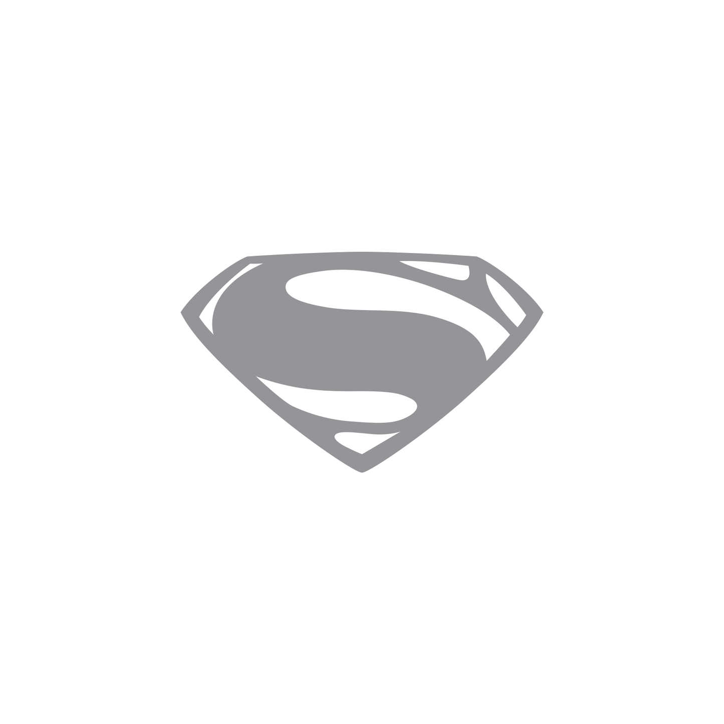 DC Comics Superman Man of Steel Logo ONE COLOR