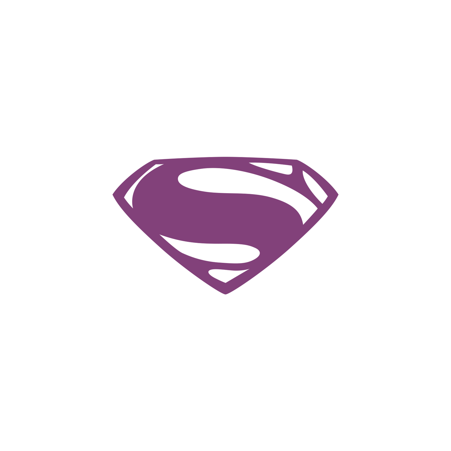 DC Comics Superman Man of Steel Logo ONE COLOR