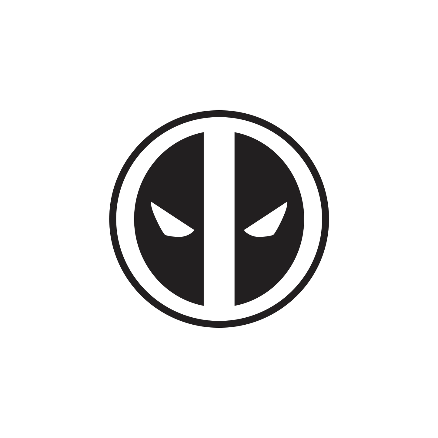 Marvel Comics Deadpool Logo ONE COLOR