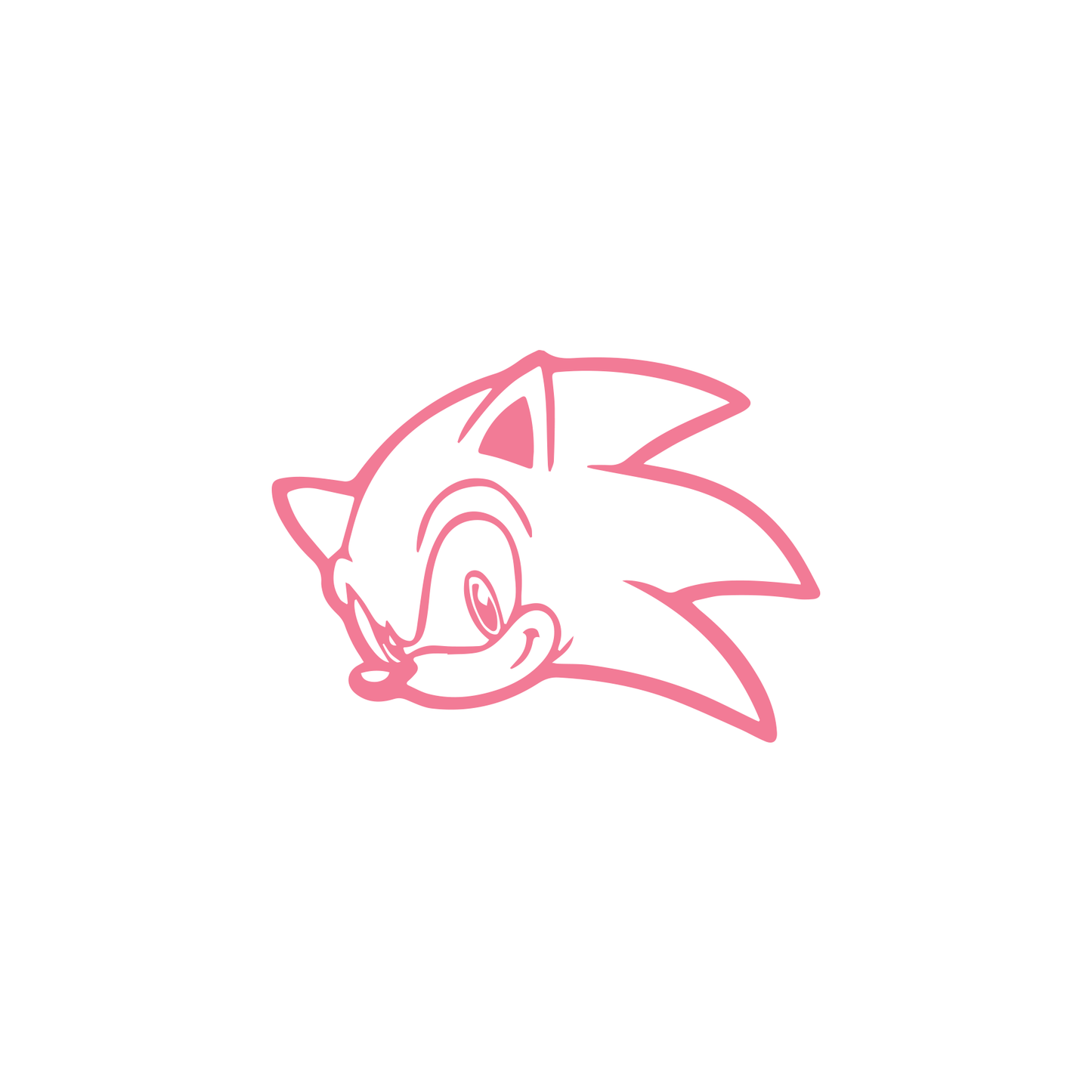 Sonic the Hedgehog Outline Decal