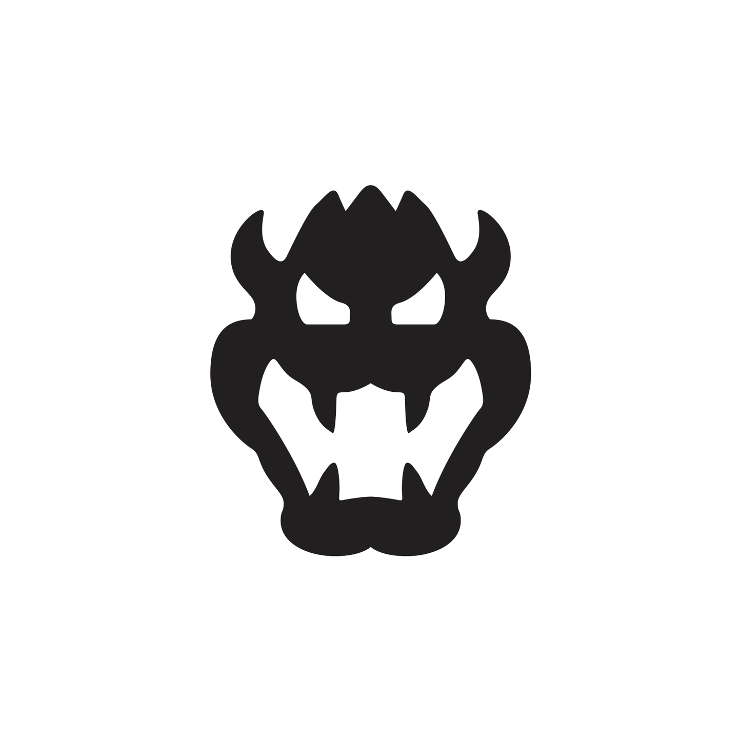 Super Mario Brothers Bowser Face