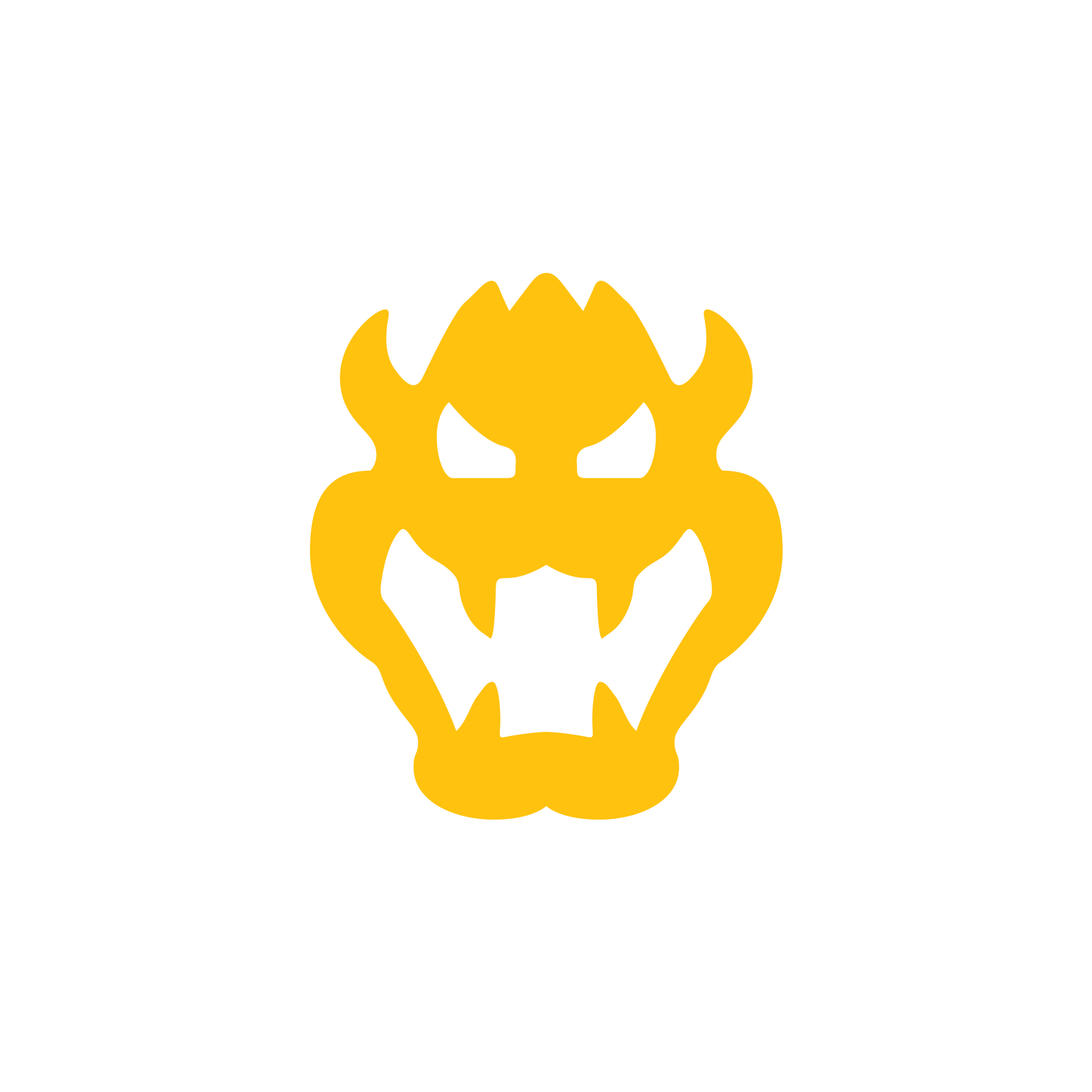 Super Mario Brothers Bowser Face