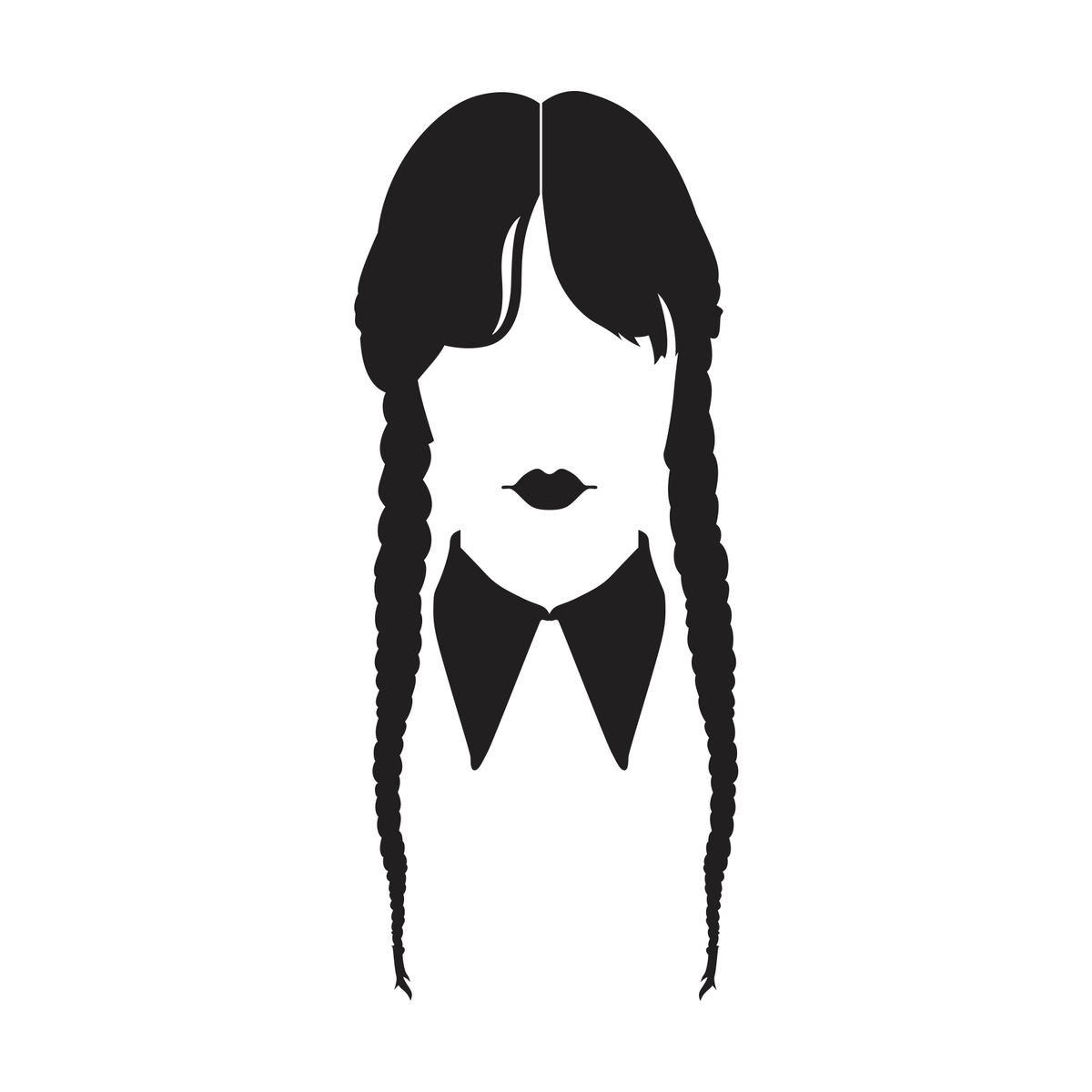 Addams Family Wednesday Jenna Ortega Silhouette
