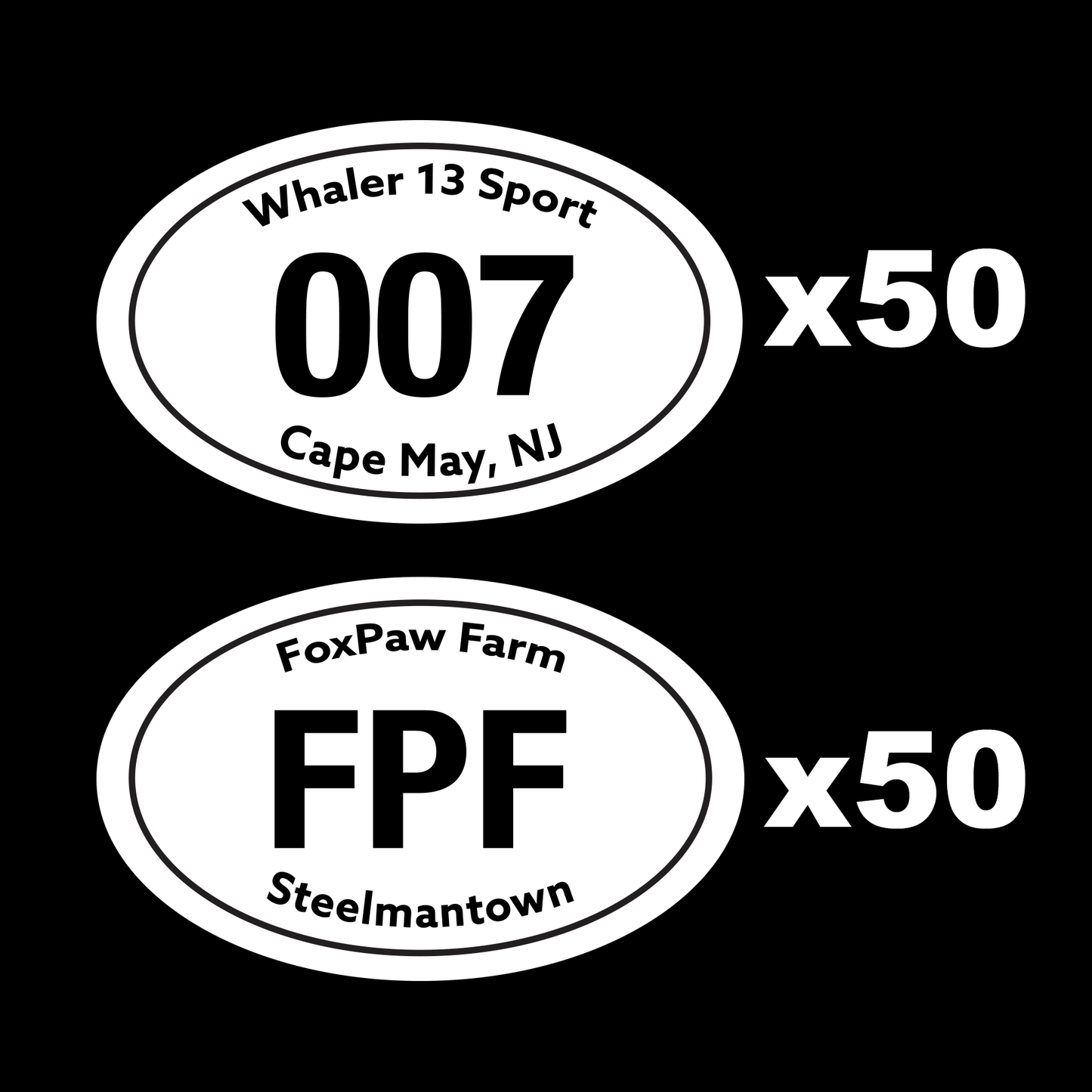 FPF + 007 Printed Vinyl Decals