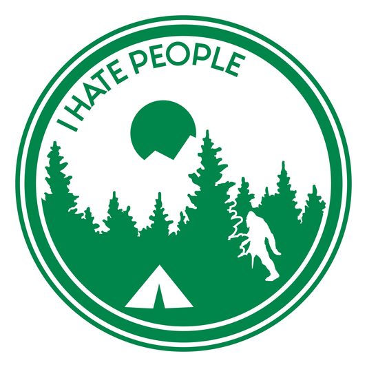 I Hate People (Sasquatch/Bigfoot Decal)