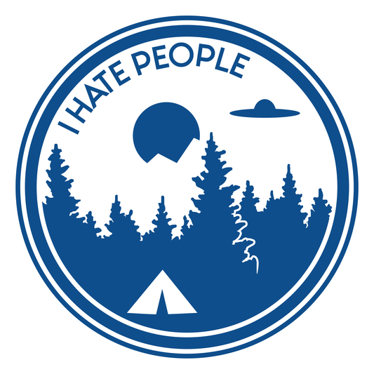 I Hate People (UFO Decal)