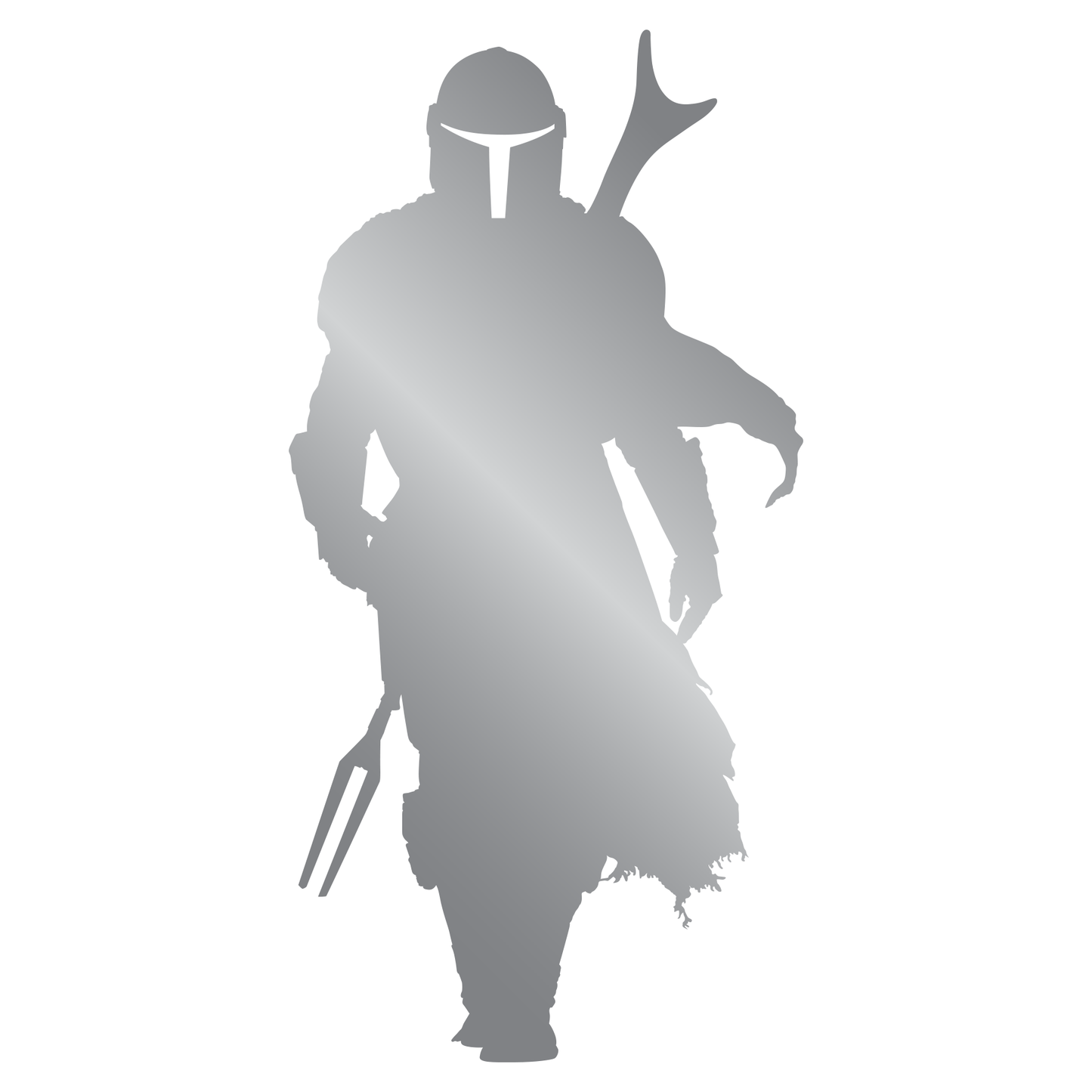 Star Wars The Mandalorian Din Djarin Silhouette