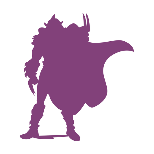 Teenage Mutant Ninja Turtles TMNT Classic Cartoon Evil Master Shredder Silhouette