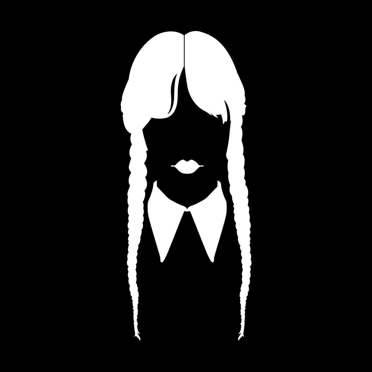 Addams Family Wednesday Jenna Ortega Silhouette