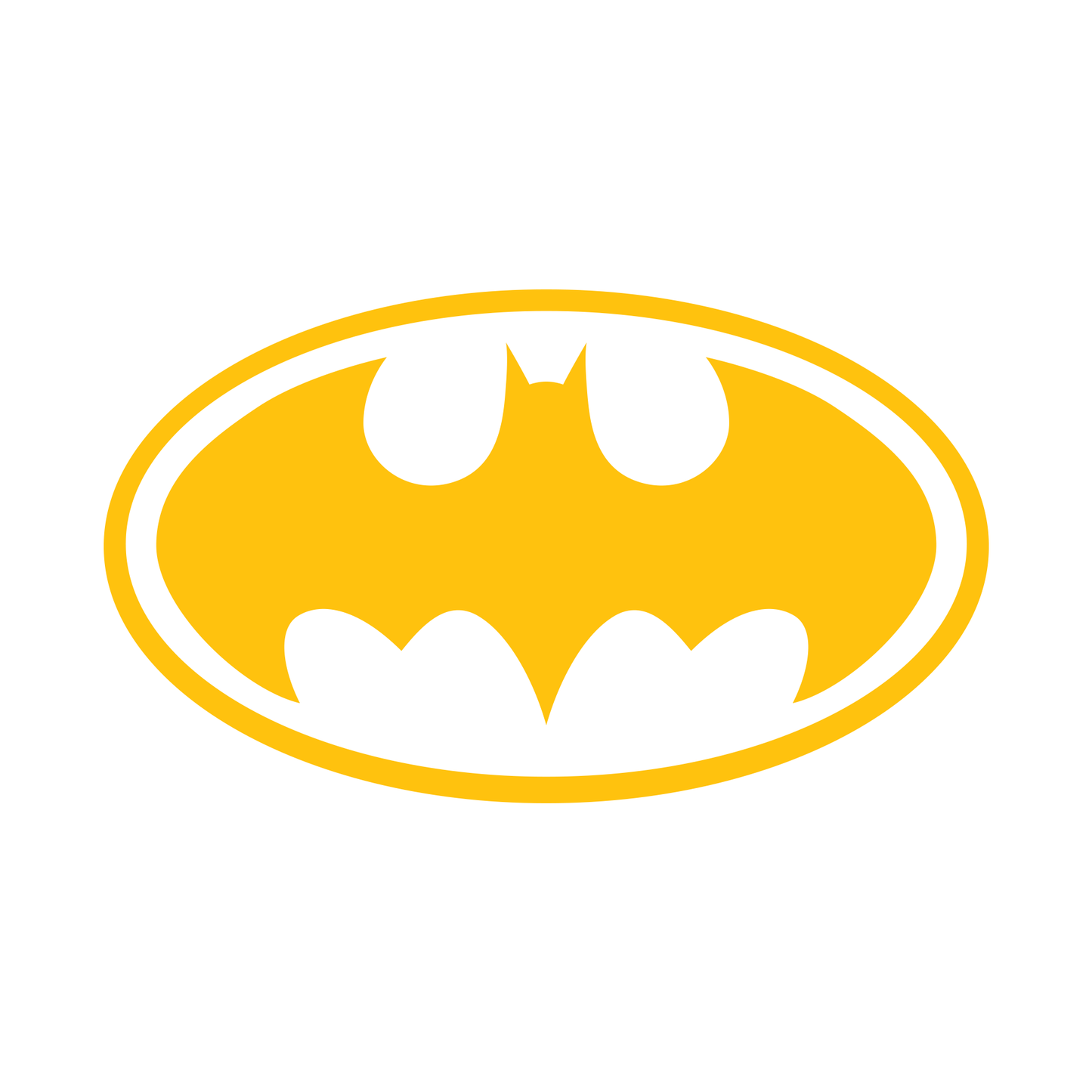 batman symbol outline