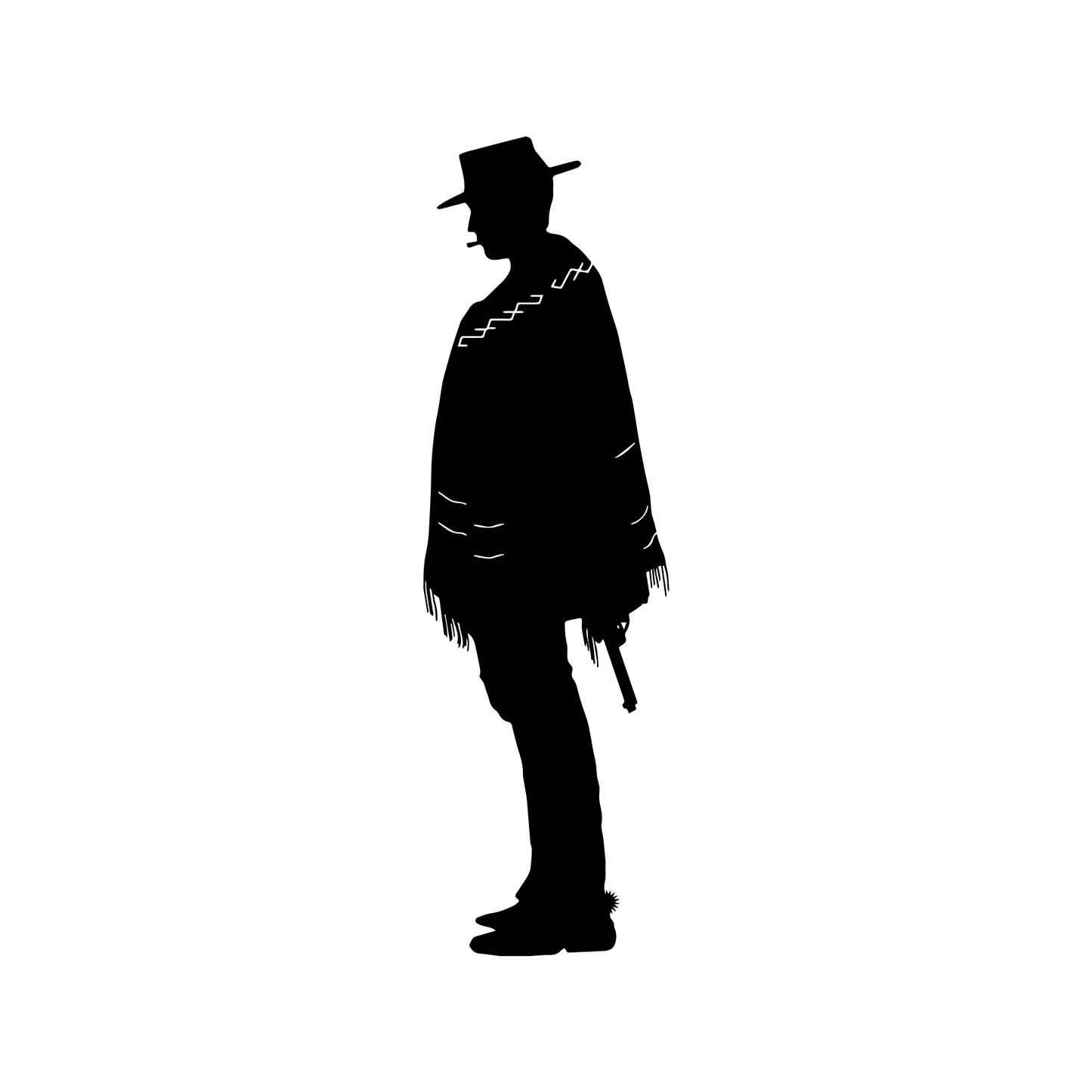 Clint Eastwood Man With No Name Blondie Cowboy Silhouette