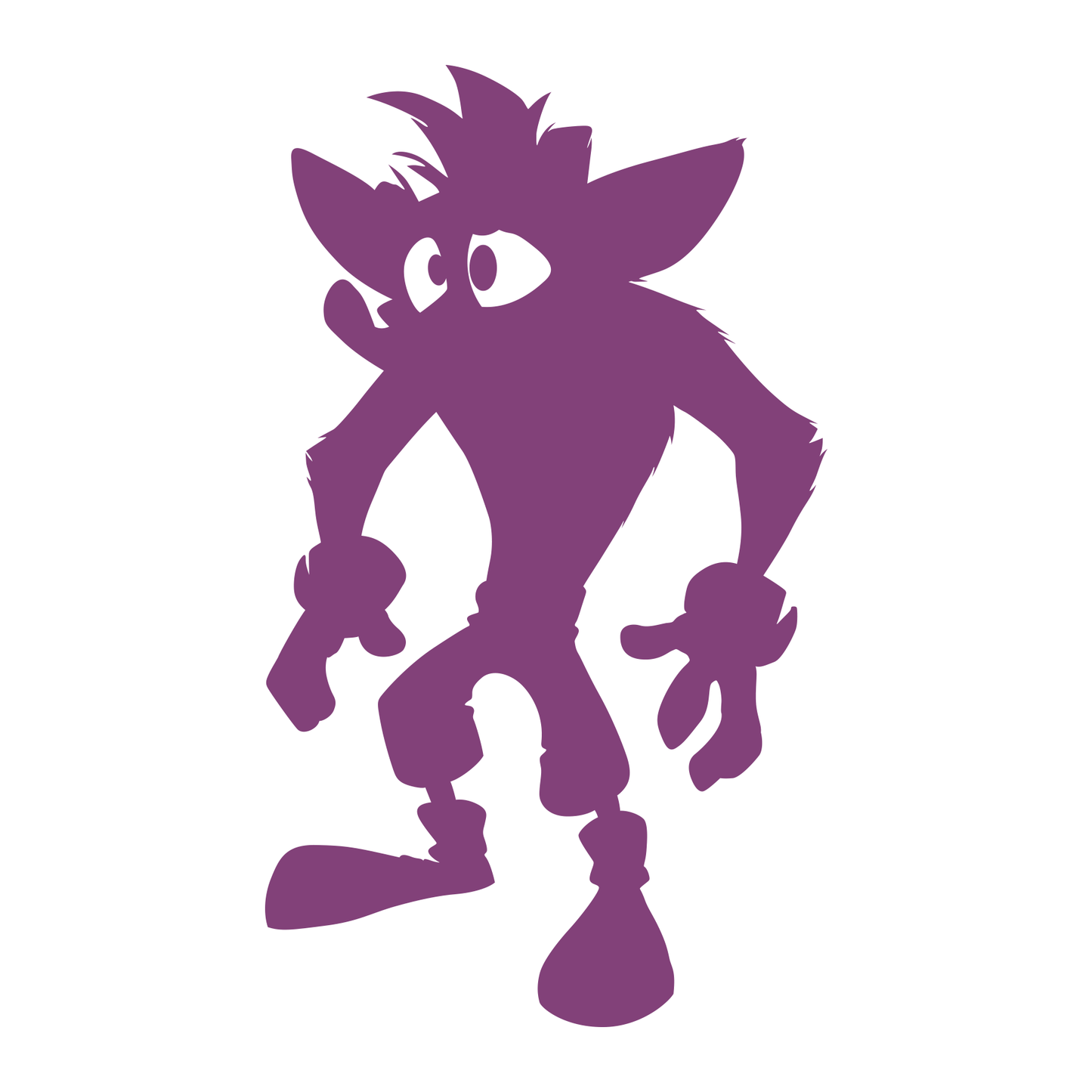 Crash Bandicoot Silhouette