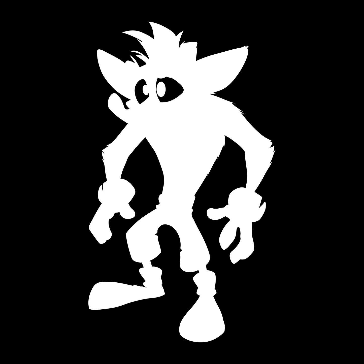 Crash Bandicoot Silhouette