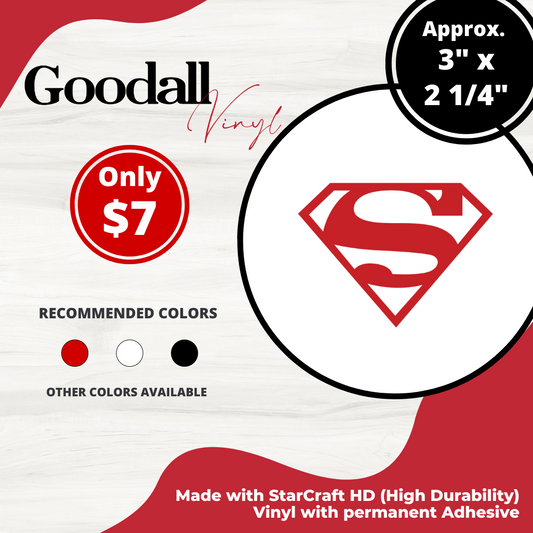 DC Comics Superman Logo ONE COLOR