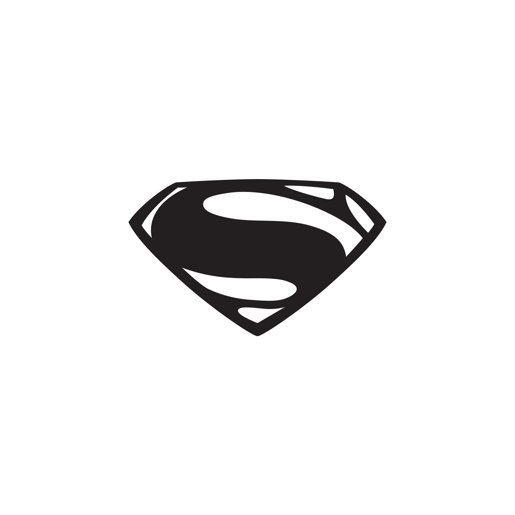 Superman Diamond Logo Black Mens T Shirt — www.entertainmentstore.in