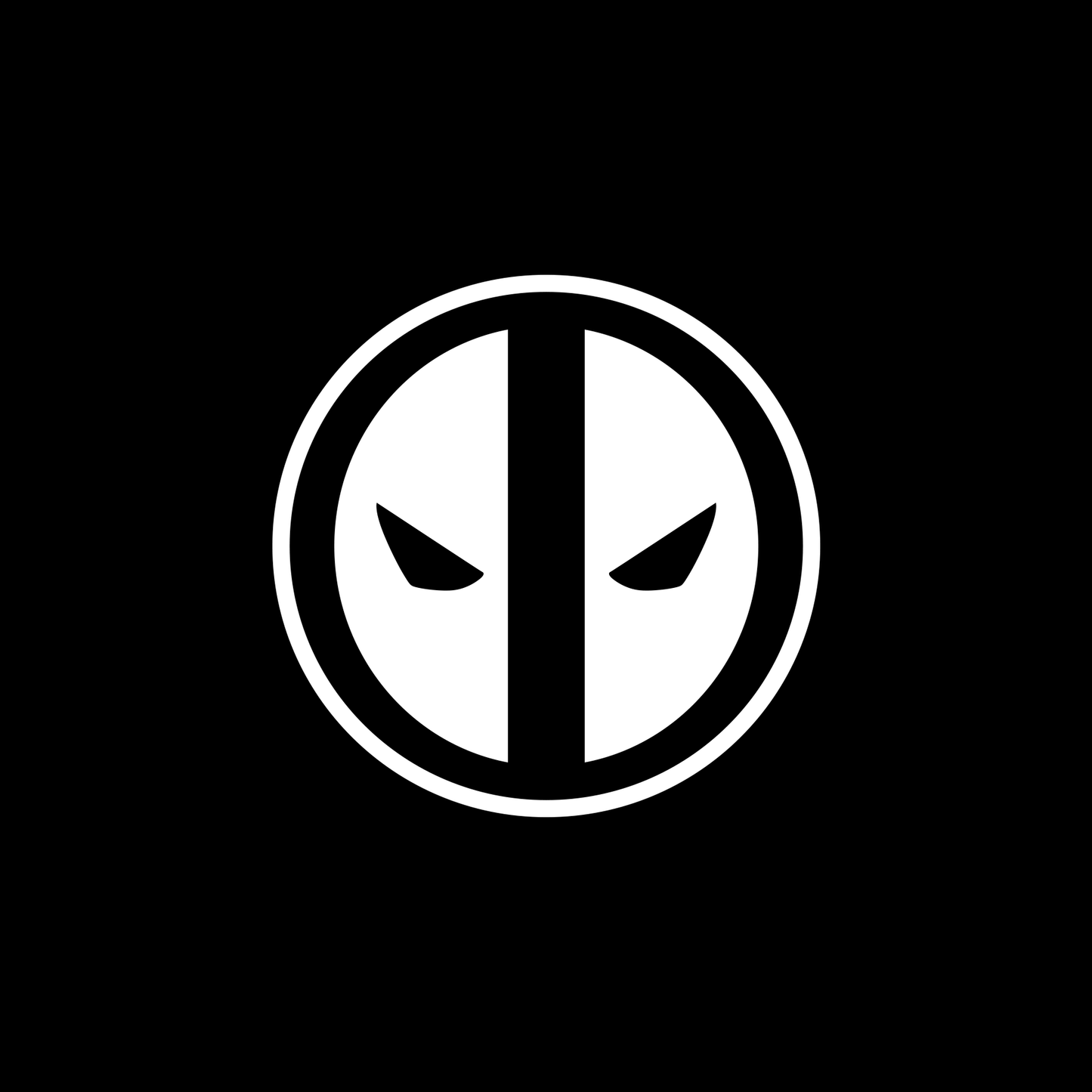 Marvel Comics Deadpool Logo ONE COLOR
