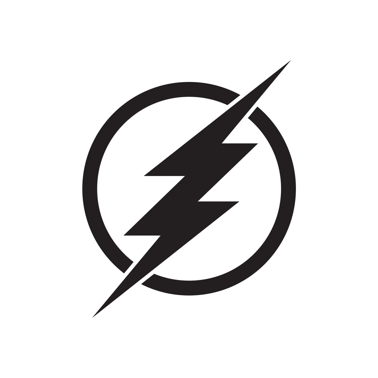 DC Comics The Flash Logo ONE COLOR