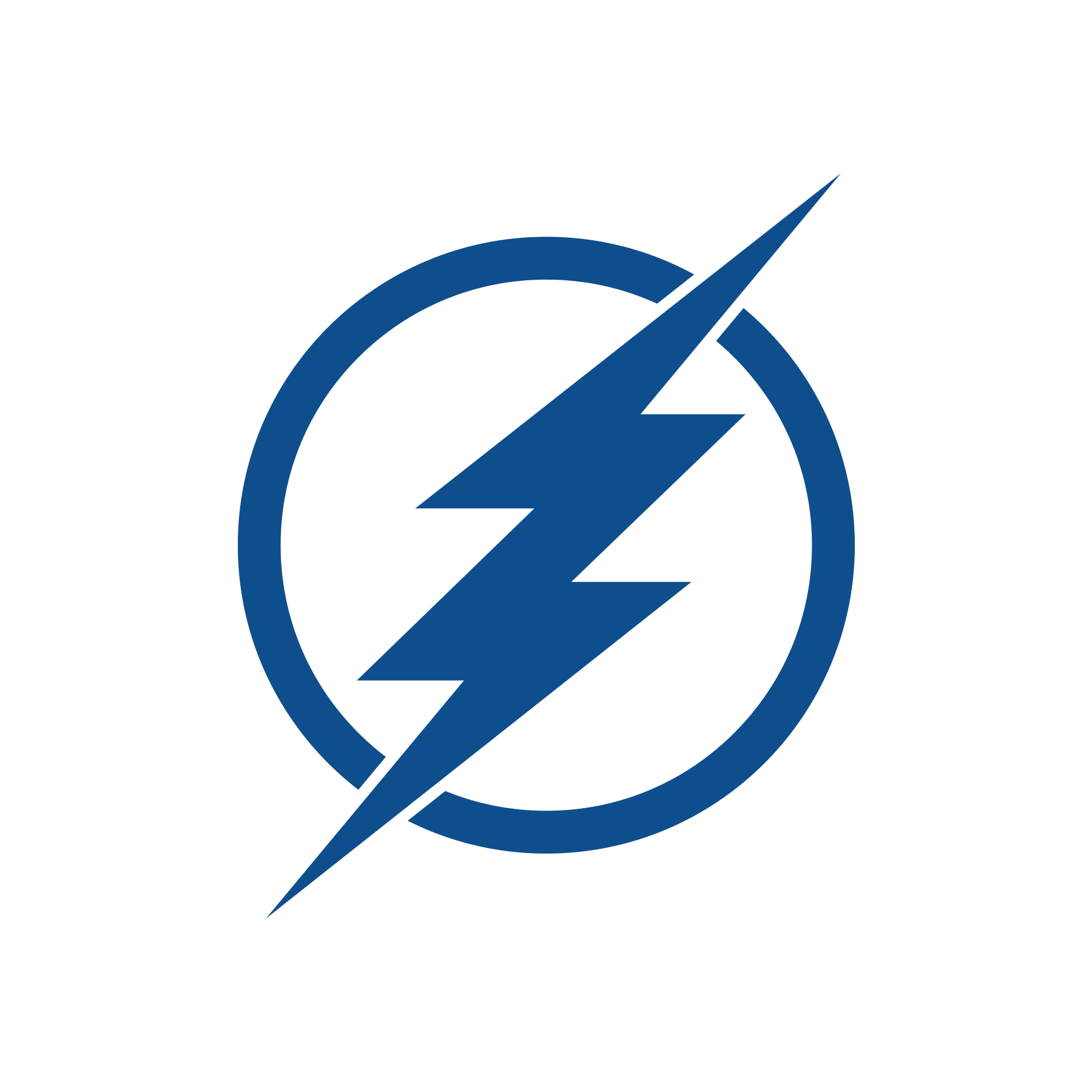 Flash logo badge with lightning symbol design Vector Image