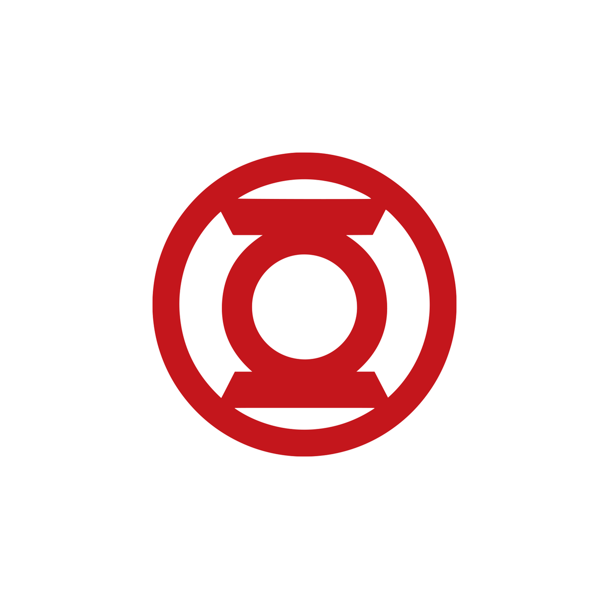 Red Stack Symbol Red Lantern Ring Symbol