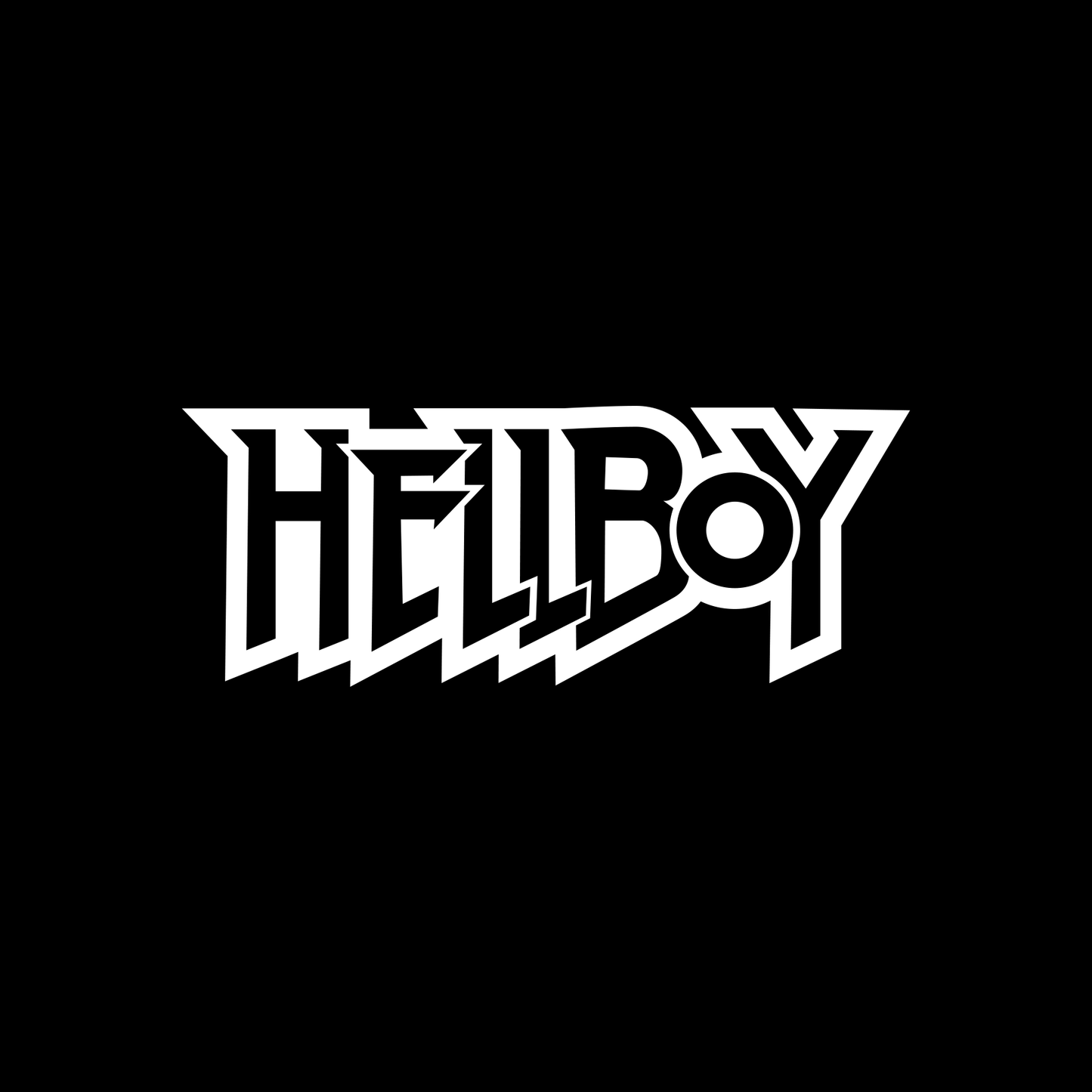 Hellboy Logo Outline