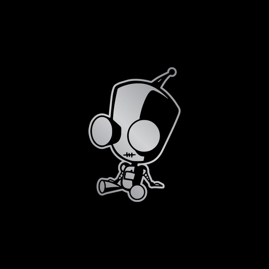 Invader Zim Gir Robot Sitting OUTLINE