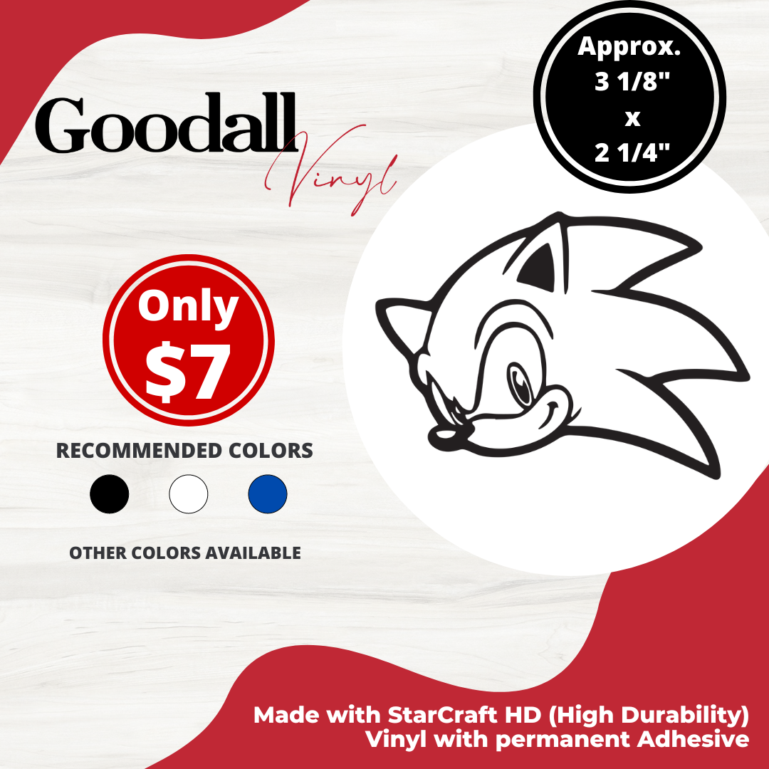 Sonic the Hedgehog Outline Decal