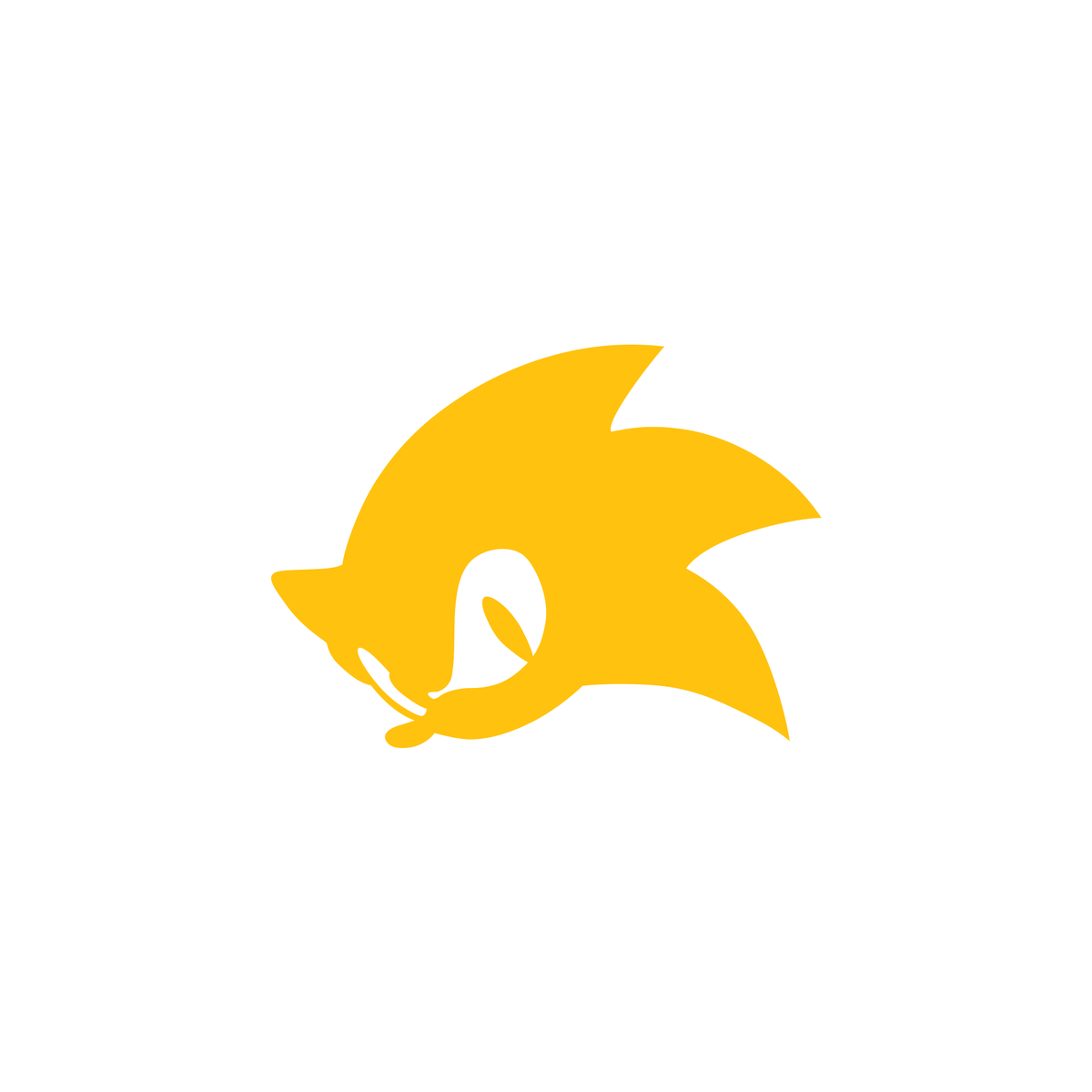 Sonic Icon Simple Sonic The Hedgehog Head Icon