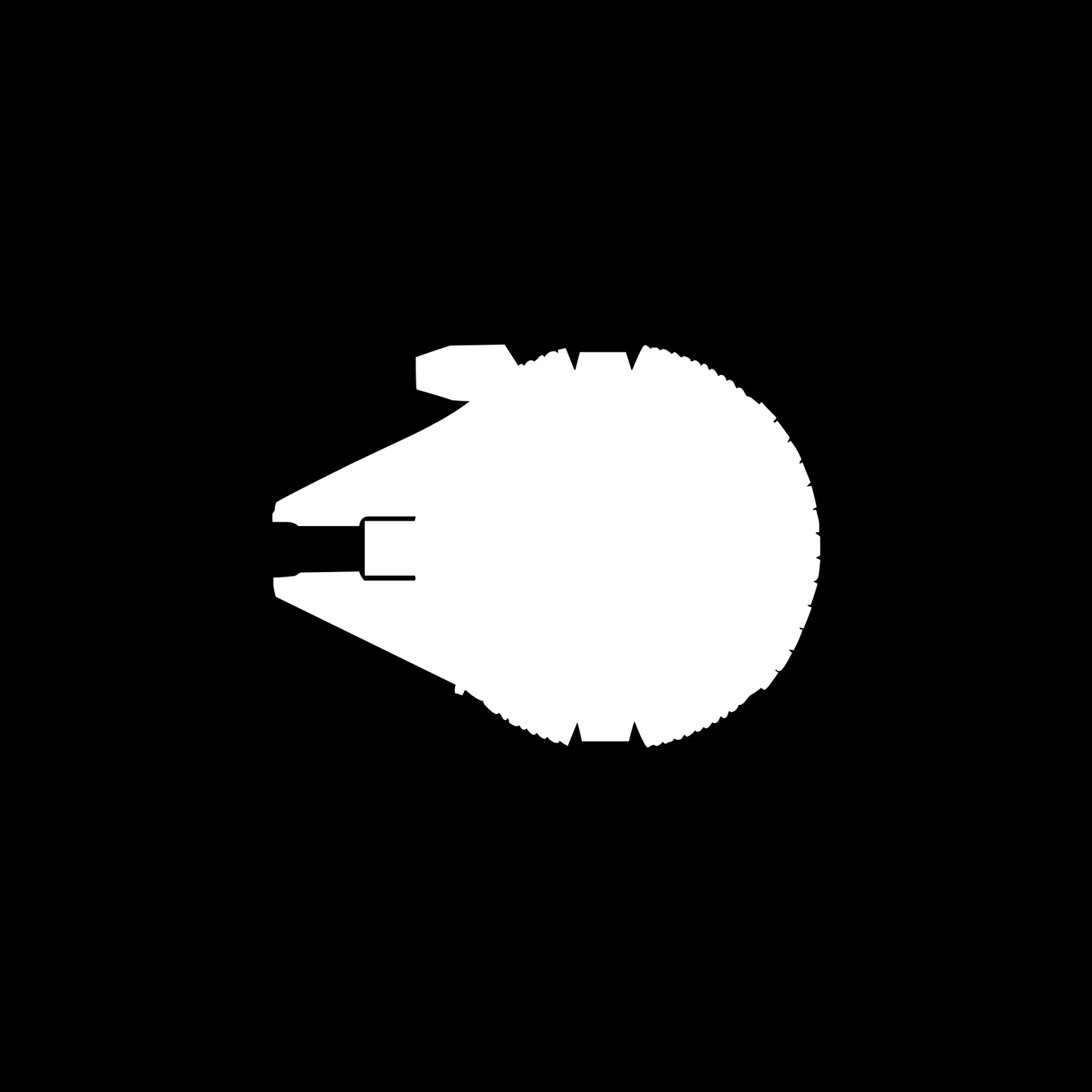 Star Wars Millennium Falcon Silhouette