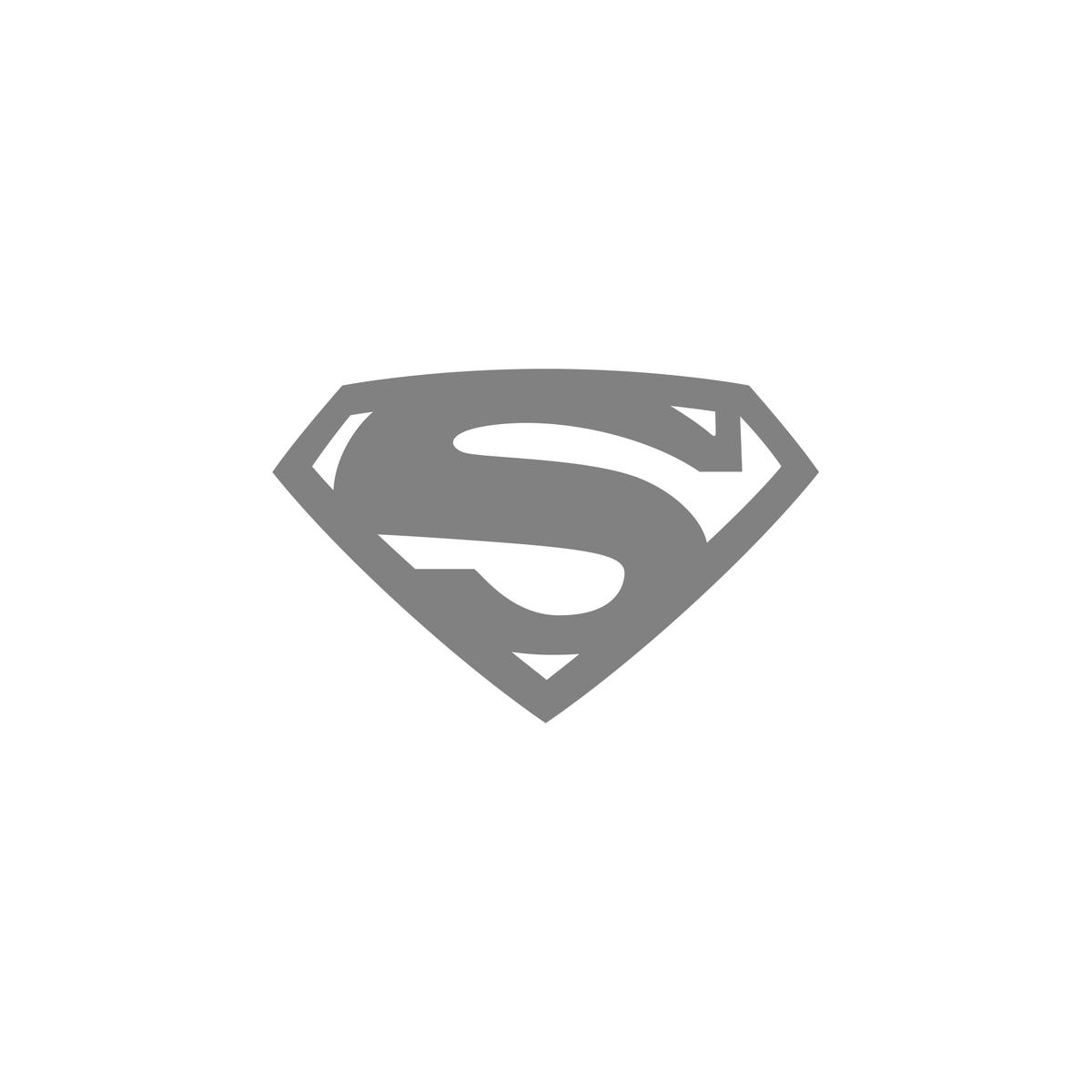 Grey Dc Icon Superman Grey Logo Superman Superman T Shirt | TeePublic
